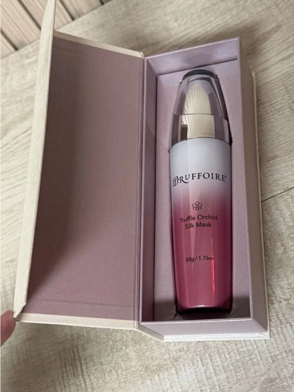 MSRP$2700 |  Truffoire Truffle Orchid Silk Mask NIB - PRICE IS FIRM.
